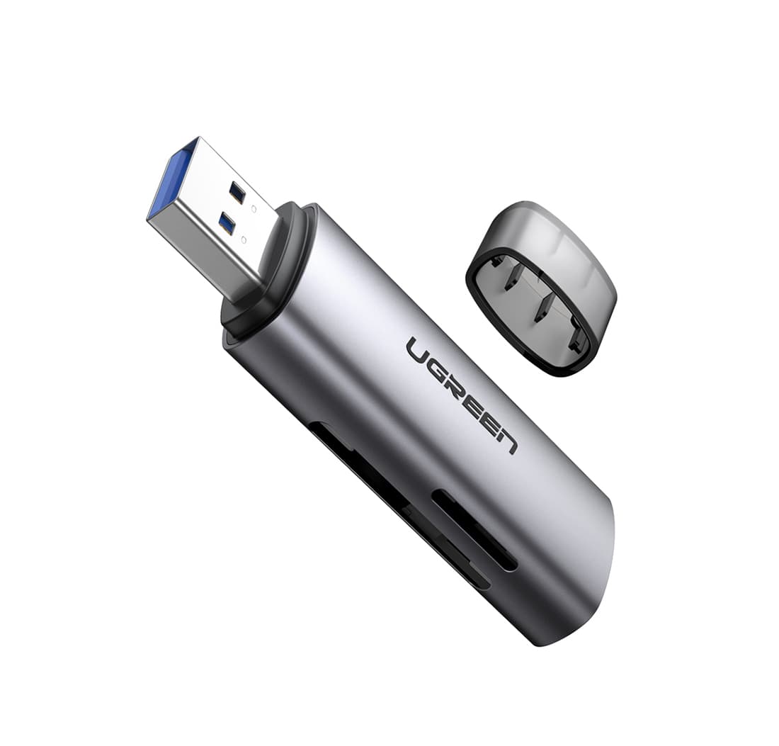 Adapter Ugreen CM216 SD/TF USB 3.0 (grey)
