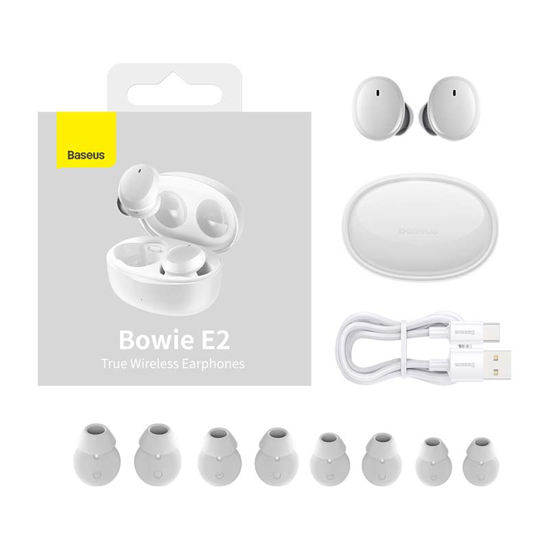 Baseus Bowie E2 TWS earphones (white) distributor