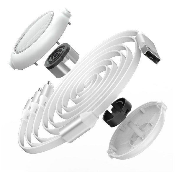 Baseus Bright Mirror 3-in-1 cable USB For M+L+T 3.5A 1.2m (white) distributor