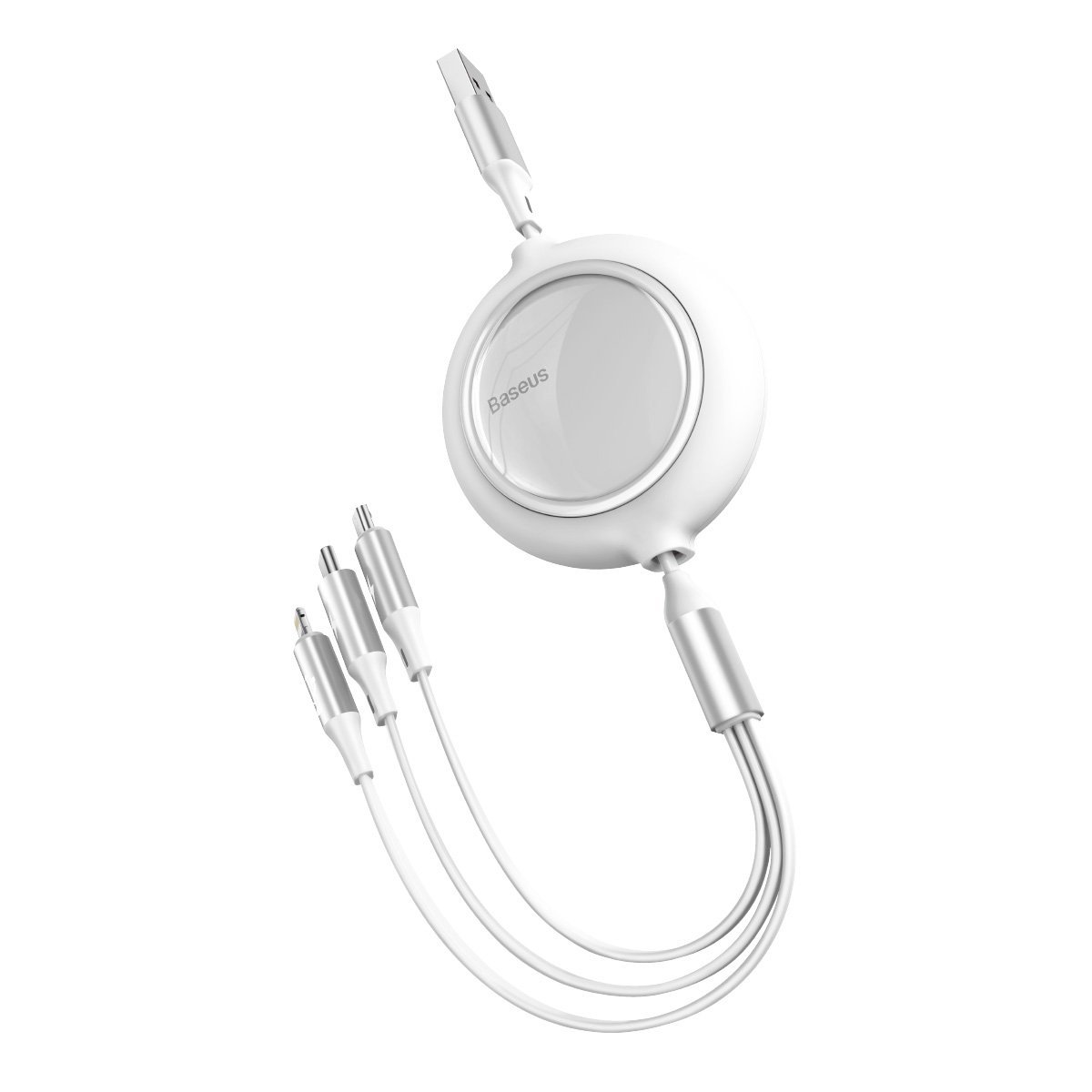 Baseus Bright Mirror 3-in-1 cable USB For M+L+T 3.5A 1.2m (white)