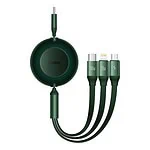 Baseus Bright Mirror 4, USB-C 3-in-1 cable for micro USB / USB-C / Lightning 100W / 3.5A 1.1m (Green)