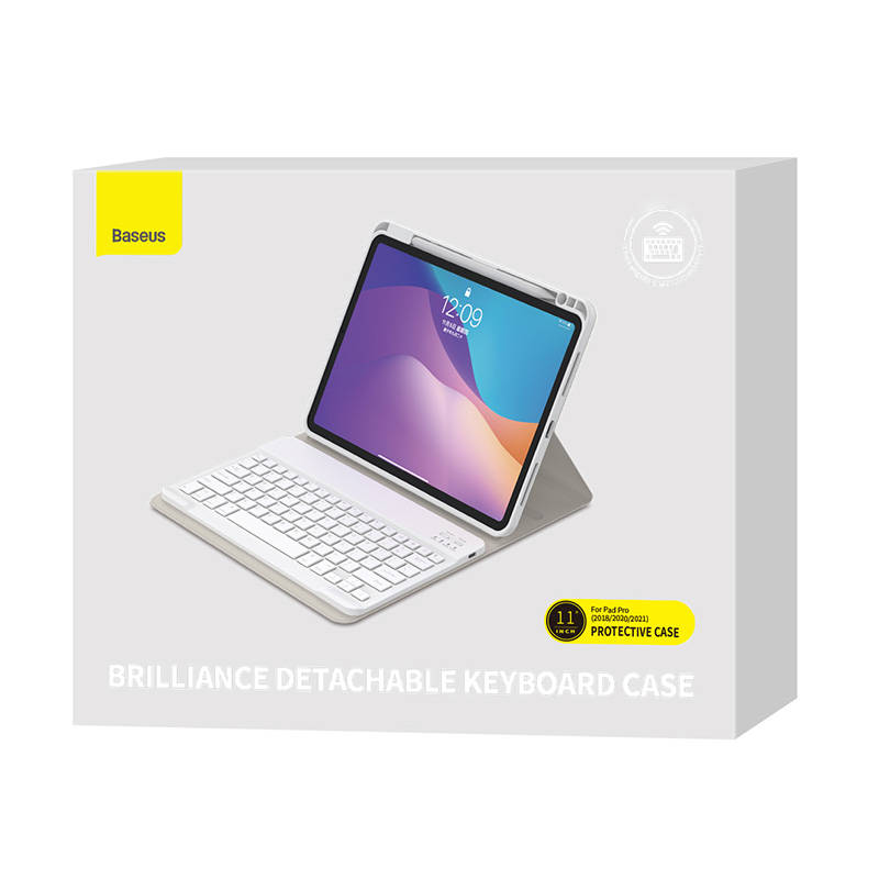 Baseus Brilliance case with keyboard for Ipad Pro 11 " white distributor