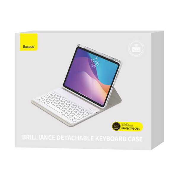 Baseus Brilliance case with keyboard for Ipad Pro 12.9 "white distributor