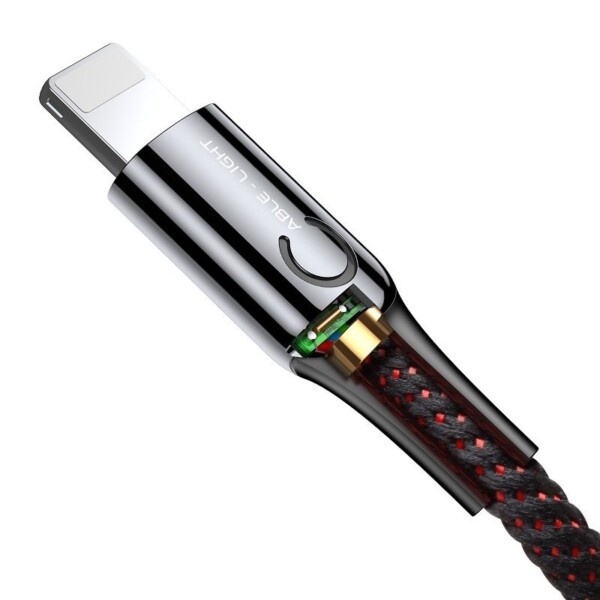 Baseus Lightning kabel ve tvaru C s LED lampičkou 2