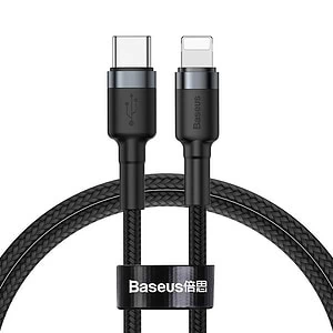 Baseus Cafule Cable Type-C to iP PD 18W 1m Gray+Black