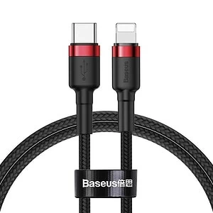 Baseus Cafule Cable Type-C to iP PD 18W 1m Red+Black