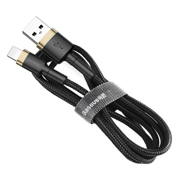 Baseus Cafule Cable USB Lightning 2.4A 1m (Gold+Black) cena