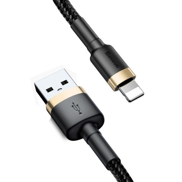 Baseus Cafule Cable USB Lightning 2.4A 1m (Gold+Black) navod