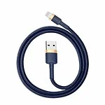 Baseus Cafule Lightning kábel 2,4A 1m (zlatý tmavomodrý)