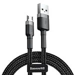 Baseus Cafule Micro USB kábel 2,4A 1m (sivočierny)