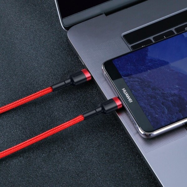 Baseus Cafule PD2.0 60W flash charging USB For Type-C cable (20V 3A) 2m Red sk