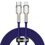 Kábel Baseus Cafule Series USB-C pre Lightning, 20 W, 2 m (fialový)