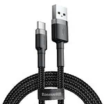 Baseus Cafule USB-C kábel 2A 3m (čierny sivý)