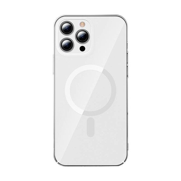 Baseus Crystal Magnetic Case for iPhone 13 Pro (transparent) + tempered glass navod