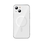 Baseus Crystal Magnetic Glass Case for iPhone 13 (transparent) + tempered glass