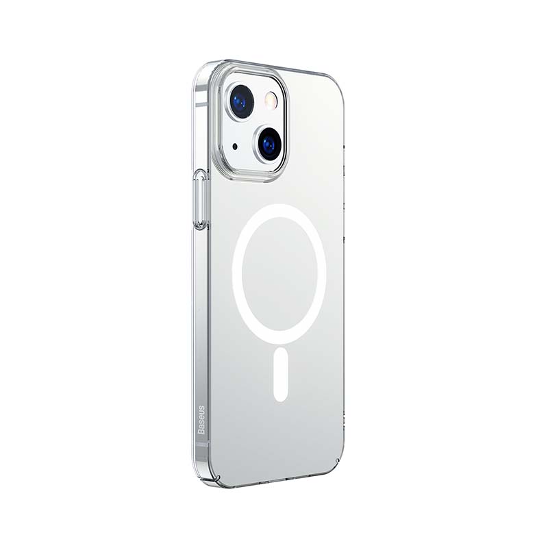 Baseus Crystal Magnetic Glass Case for iPhone 13 (transparent) + tempered glass navod