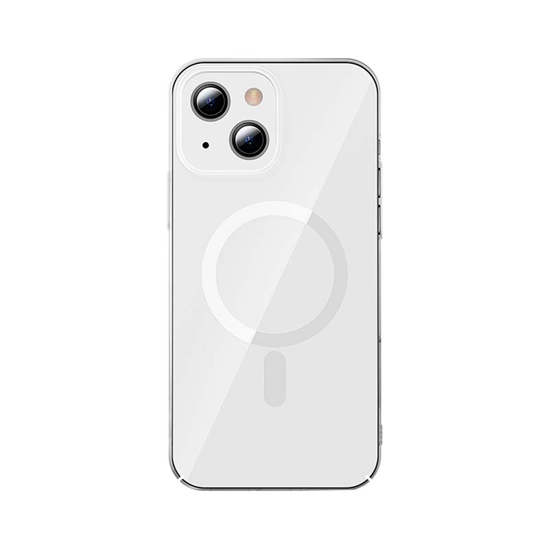 Baseus Crystal Magnetic Glass Case for iPhone 13 (transparent) + tempered glass