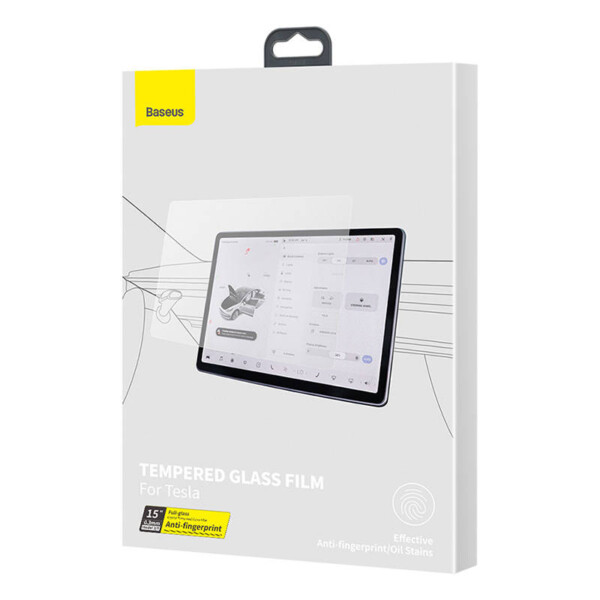 Baseus Crystal Tempered Glass 0.3mm for Tesla model 3/Y 15'' sk