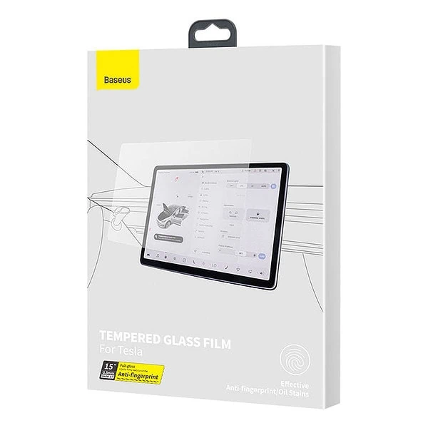 Baseus Crystal Tempered Glass 0.3mm for Tesla model 3/Y 15'' sk