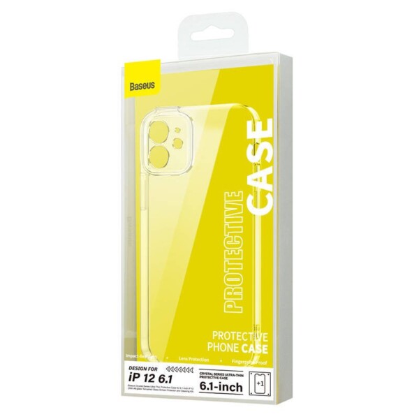 Baseus Crystal Transparent Case and Tempered Glass set for iPhone 12 distributor