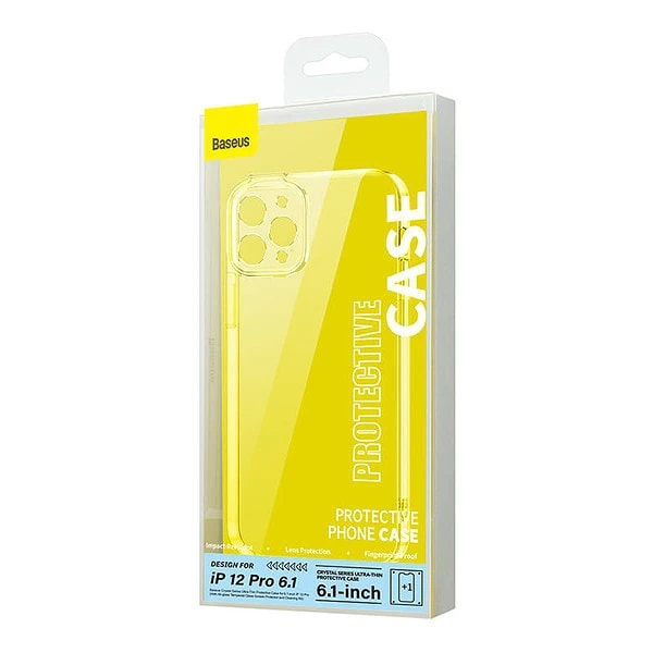 Baseus Crystal Transparent Case and Tempered Glass set for iPhone 12 Pro distributor