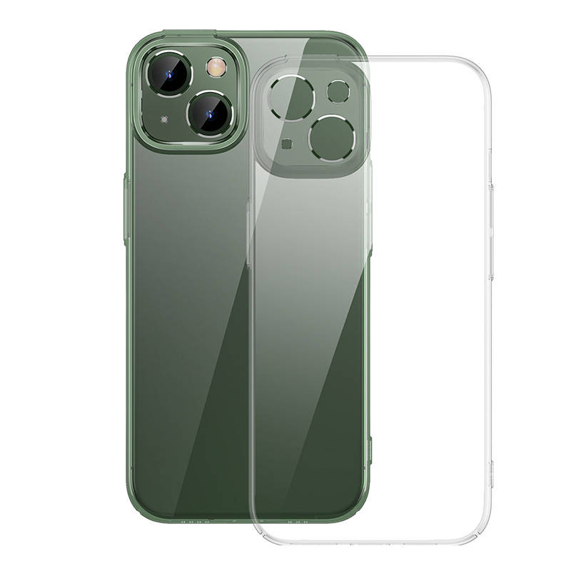 Baseus Crystal Transparent Case and Tempered Glass set for iPhone 13