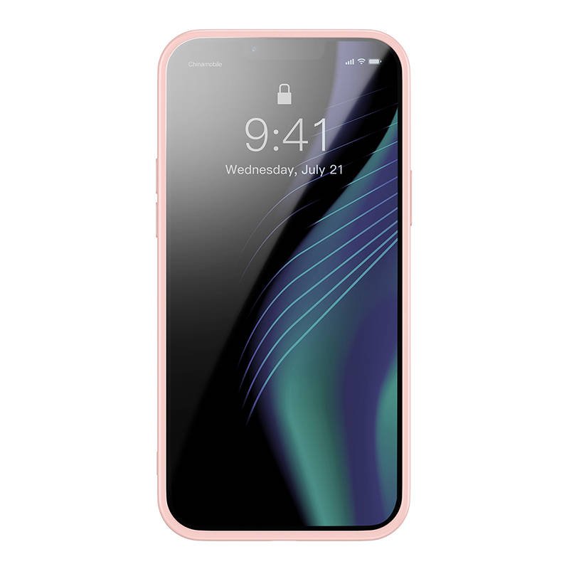 Baseus Crystal Transparent Case for iPhone 13 (pink) navod