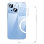 Baseus Crystal Transparent Magnetic Case and Tempered Glass set for iPhone 14 Plus