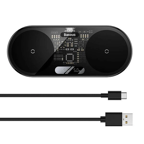 Baseus Digital LED Display Dual Qi wireless charger