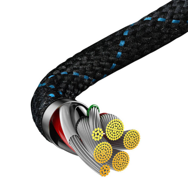 Baseus Elbow 1m 100W USB to USB-C angled cable (black-blue) sk