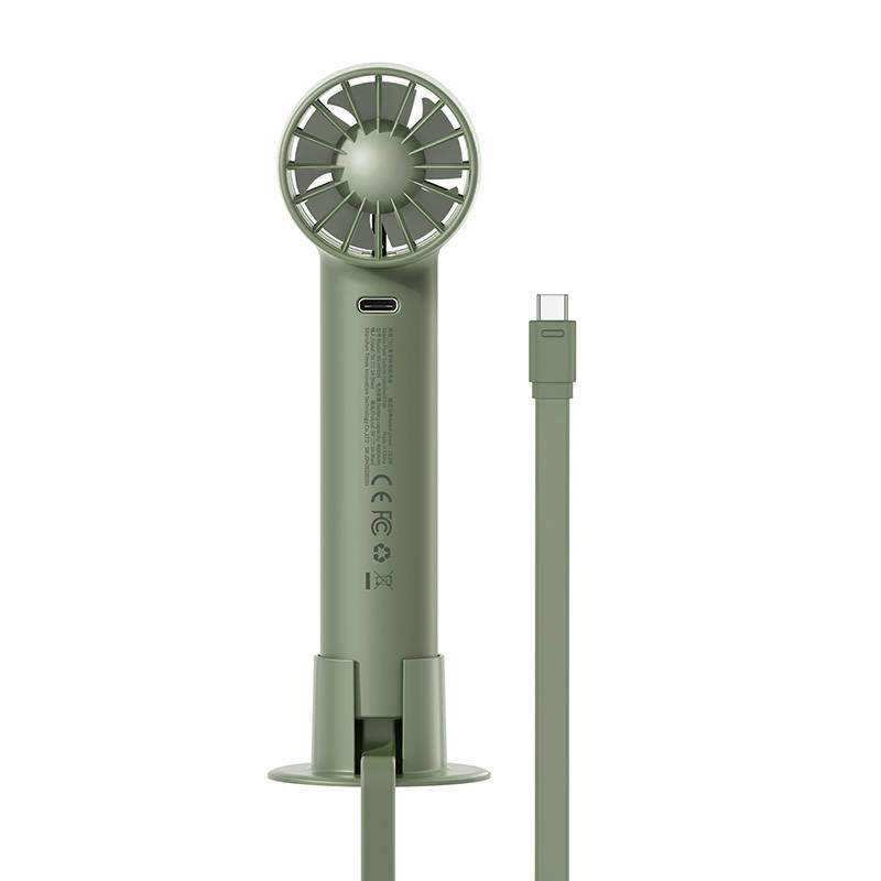 Baseus Flyer Turbine portable hand fan + Lightning cable (green) cena