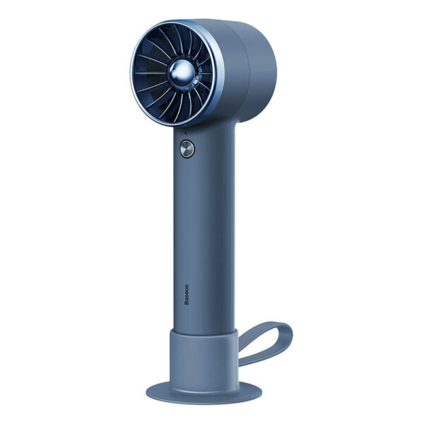 Baseus Flyer Turbine portable hand fan + USB-C cable (blue) navod