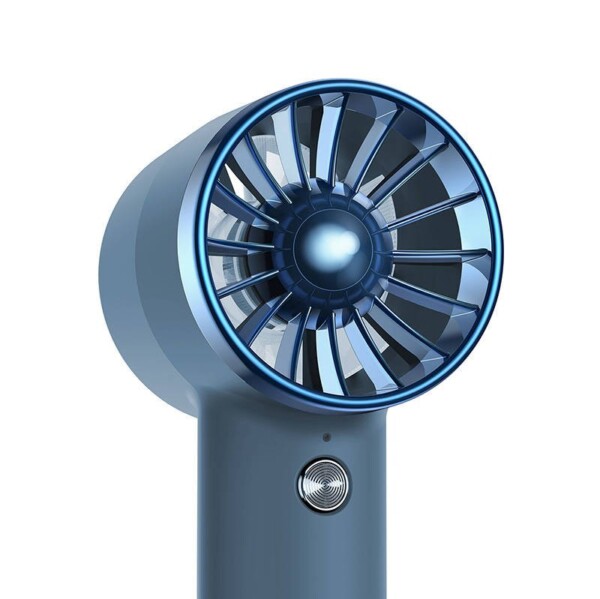 Baseus Flyer Turbine portable hand fan + USB-C cable (blue) distributor