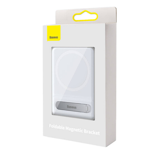 Baseus Foldable Magnetic swivel stand holder for iPhone MagSafe (white) distributor