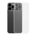 Baseus Frosted Case for iPhone 13 Pro Max (transparent) + tempered glass