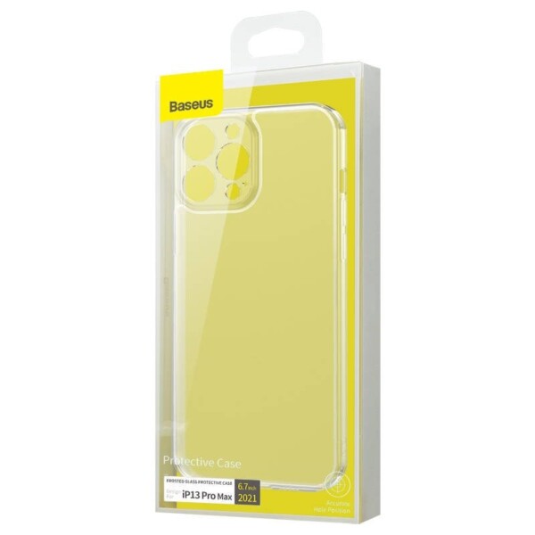 Baseus Frosted Glass Case for iPhone 13 Pro Max (transparent) distributor