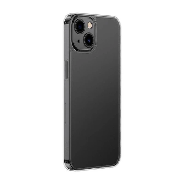 Baseus Frosted Glass Case for iPhone 13 (black) + tempered glass distributor