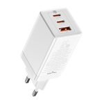 Baseus GAN3 Pro Fast Charger, 2xUSB-C + USB, 65W (white)