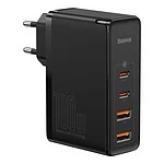Baseus GaN2 Pro Quick Travel Charger 2x USB + 2x USB-C, 100W, EU (Black)