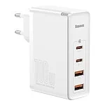 Baseus GaN2 Pro Quick Travel Charger 2x USB + 2x USB-C, 100W, EU (white)