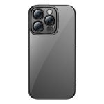 Baseus Glitter Transparent Case and Tempered Glass set for iPhone 14 Pro (black)