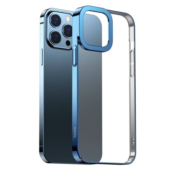 Baseus Glitter Transparent Case for iPhone 13 Pro Max (blue) navod