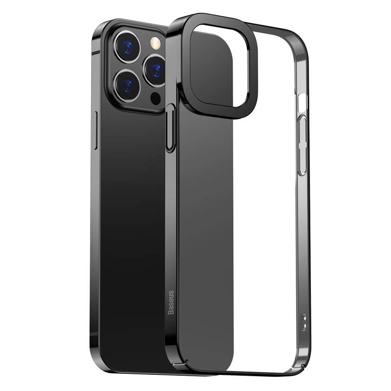 Baseus Glitter Transparent Case for iPhone 13 Pro (black) cena