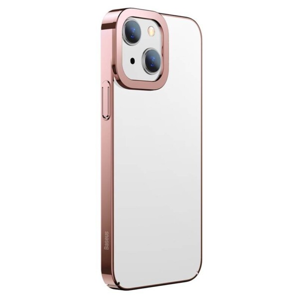 Baseus Glitter Transparent Case for iPhone 13 (pink) navod