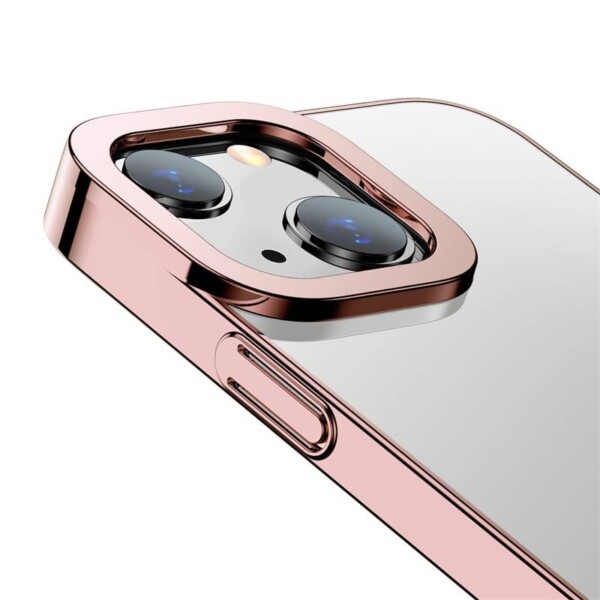 Baseus Glitter Transparent Case for iPhone 13 (pink) distributor