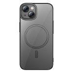 Baseus Glitter Transparent Magnetic Case and Tempered Glass set for iPhone 14 Plus (black)