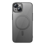 Baseus Glitter Transparent Magnetic Case and Tempered Glass set for iPhone 14 (black)