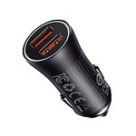 Baseus Golden Contactor Max car charger, 2x USB, 60W (gray)