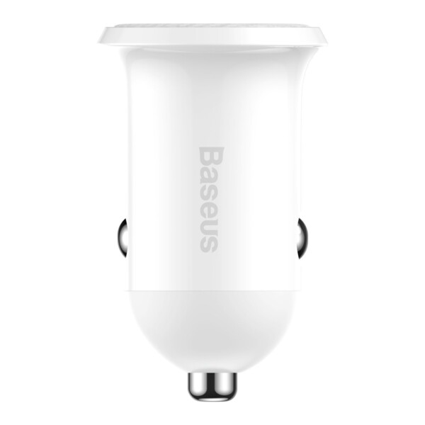Baseus Grain Pro Car Charger 2x USB 4.8A (white) distributor