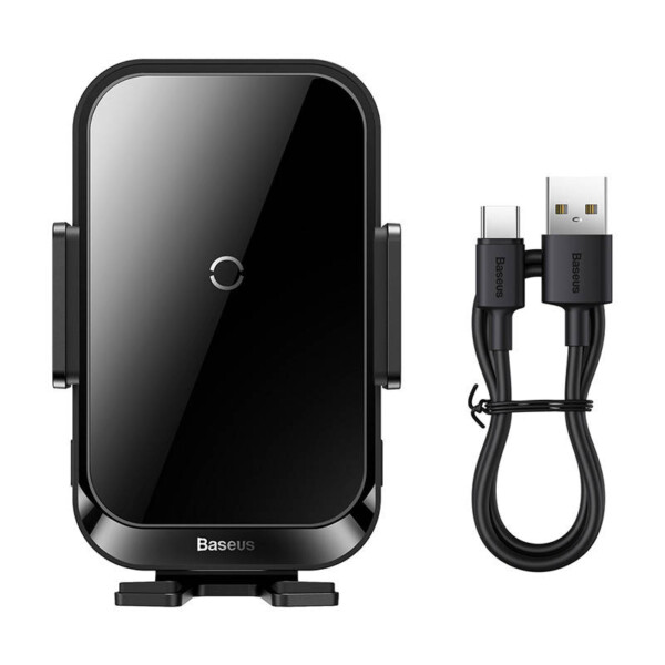 Baseus Halo car holder with 15W inductive charger (black) sk